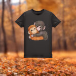 Baby Monkey Named Punch Plush Hugging Shirt